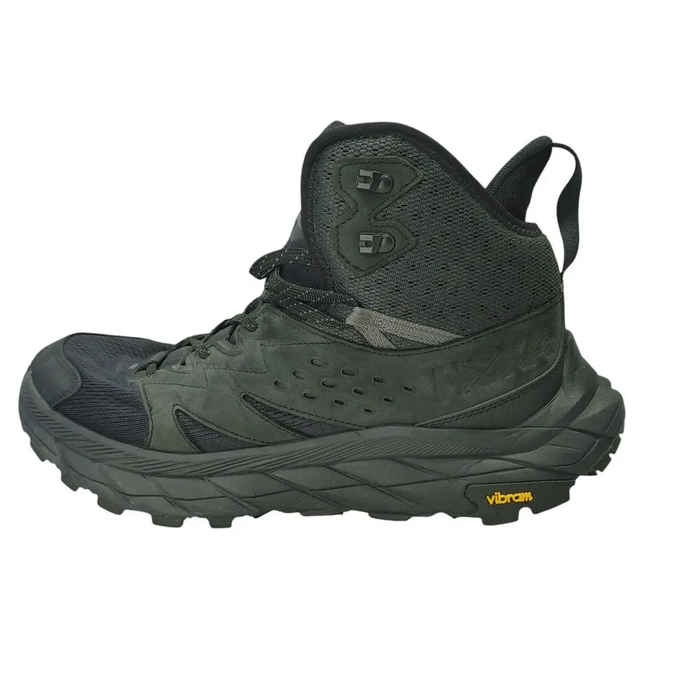 HOKA ONE ONE Men's Anacapa Breeze Mid Hiking Boots Black 1134505 Size 11 D